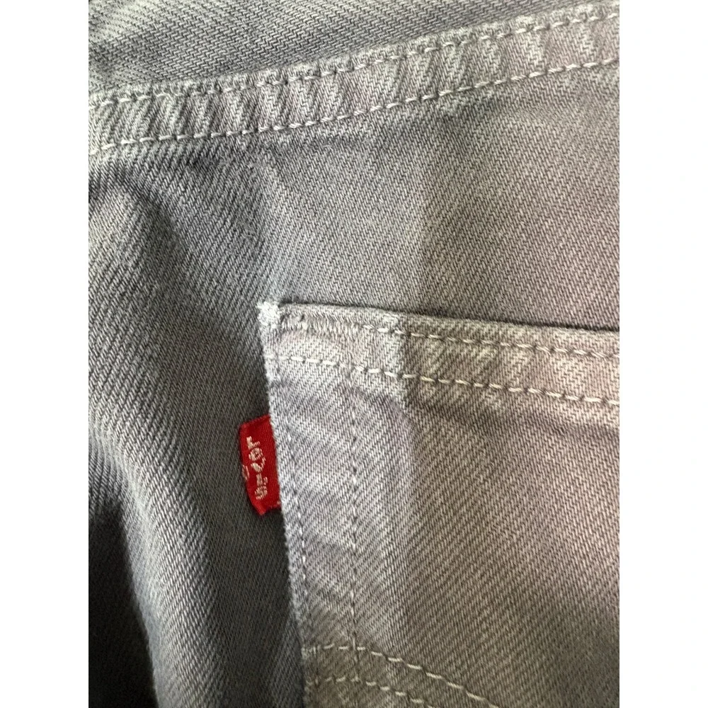 Levis 501 Men's 29x30 Vintage Y2K Charcoal Gray Made in Mexico Jeans 2002